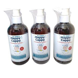 Dr. Eddie’s Happy Cappy Medicated Shampoo (3 x 8oz) for Children Treats Dandruff